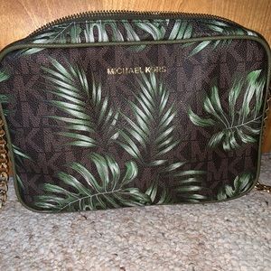 Michael Kors Palm Leaf crossbody and wallet